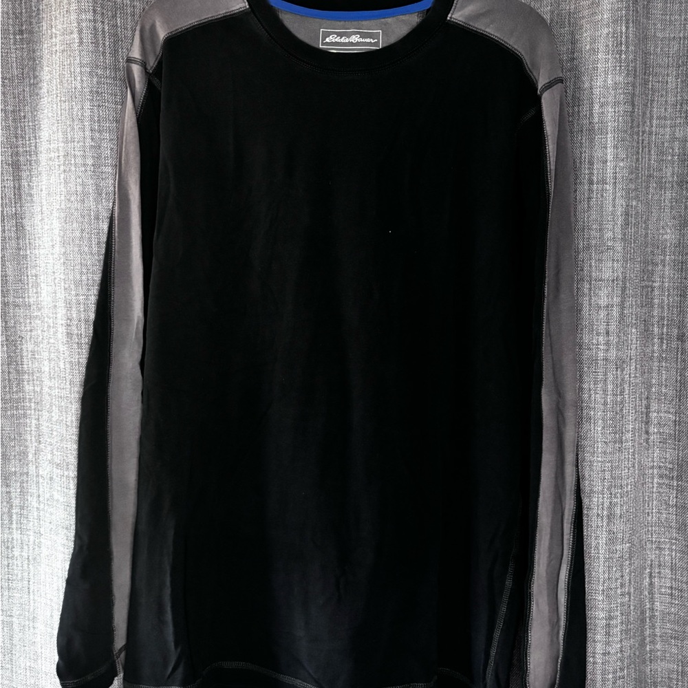 Eddie Bauer‎ Black and Gray Long Sleeve Shirt